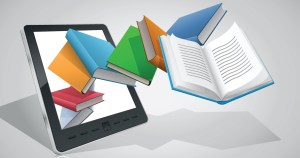 E-book reader & books