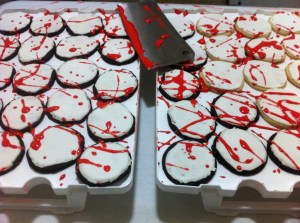 Blood Splatter Cookies