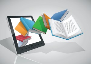 E-book reader & books