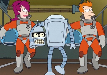 Bender Carring His Head